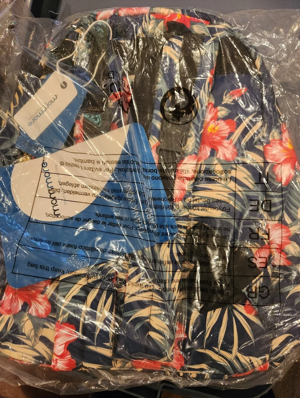 NWT Floral Navy Diaper BackpacK